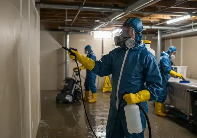 Basement Sanitization and Antimicrobial Treatment process in Sierra View, PA